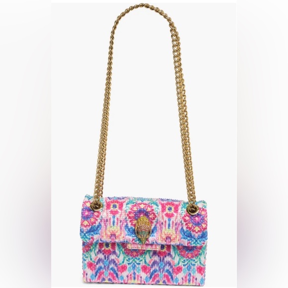 NWT KURT GEIGER LONDON Matthew Williamson Mini Pink Floral🌺🌹🌷🌺🪷Shoulder Bag - Picture 11 of 14